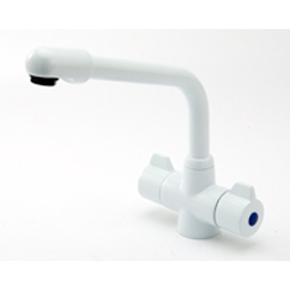 ULTIMA 90 SINK MIXER TAP WHITE