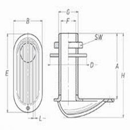 SCOOP SKIN FITTING 1" BSP BRASS