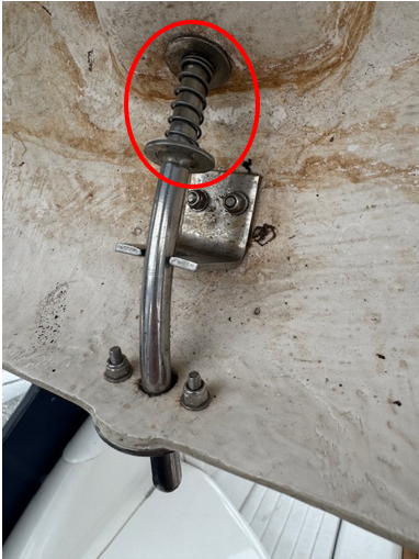 Sealine S28 Radar Arch Shoot Bolt Spring Only