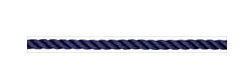 10mm Navy Blue 3 Strand Polyester Rope (Per m)