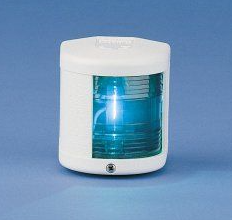 Aqua Signal Series 25 Starboard Navigation Light 12V White Case
