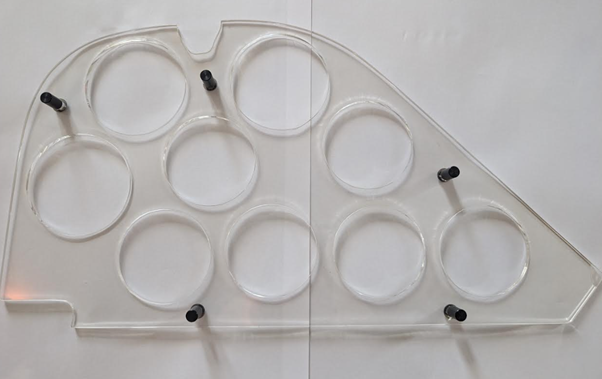 Sealine S48 Perspex Drinks Cabinet Holder
