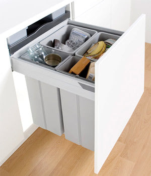 WASTE BIN GREY PLASTIC 10LT