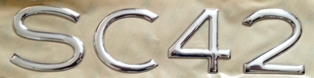 Sealine SC42 Chrome Emblem