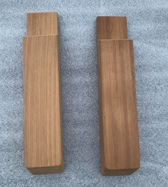 Sealine SC47 Dinghy Fold Out Chock Teak Insert (Pair)