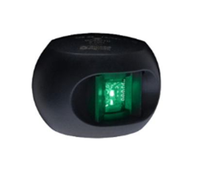 Aqua Signal Series 33 Starboard LED Navigation Light Black Case