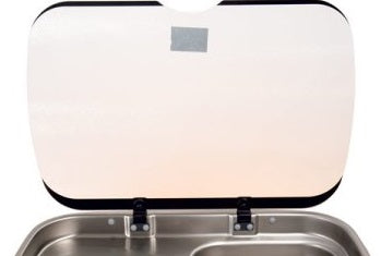 S/STEEL SINK+DRAINER REPLACEMENT GLASS LID