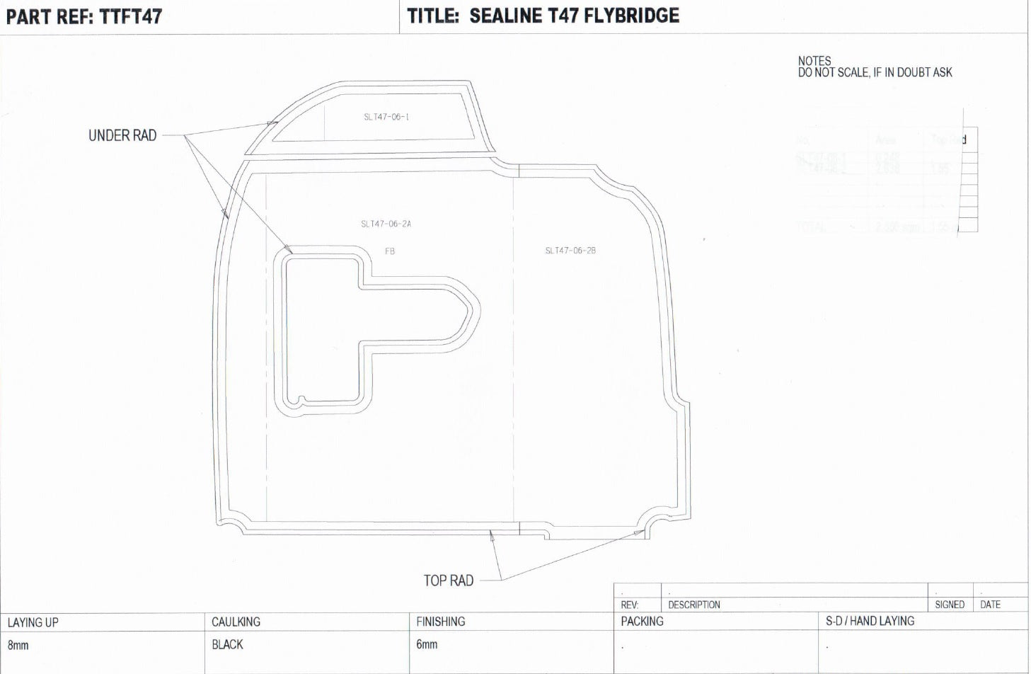 Sealine T47 Teak Flybridge Set