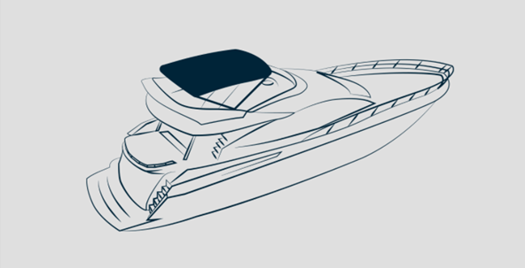 Sealine T60 Bimini Flybridge Framework
