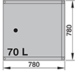 TOILET WASTE TANK BAG PLASTIC 70LT