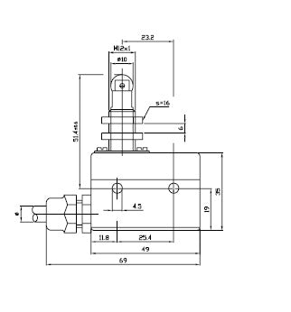 Micro Switch ofr Sealine BBQ c/w Cable (S43 Only)