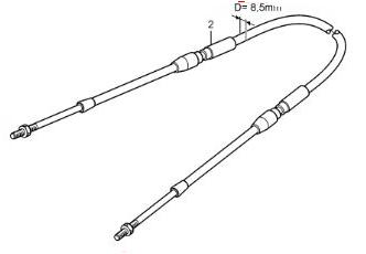 CONTROL CABLE 1.50MT 1140173-4 VOLVO PENTA