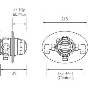 GUMMERS SHOWER VALVE CHROME