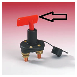 Red Key Battery Switch