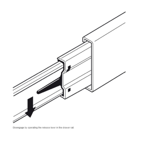 Ball Bearing Drawer Runners 550mm