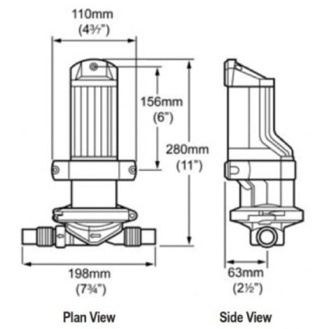 Whale 320 Bilge/Waste Pump 12v