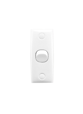1 Gang Architrave Switch White