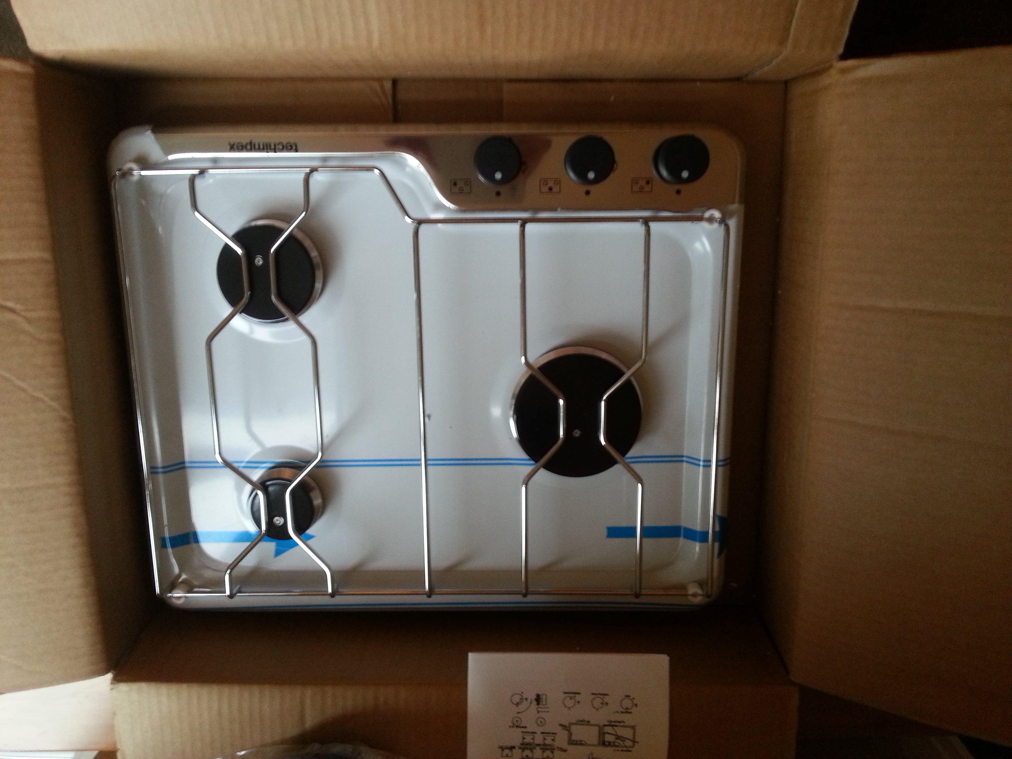 3 BURNER HOB STAINLESS STEEL