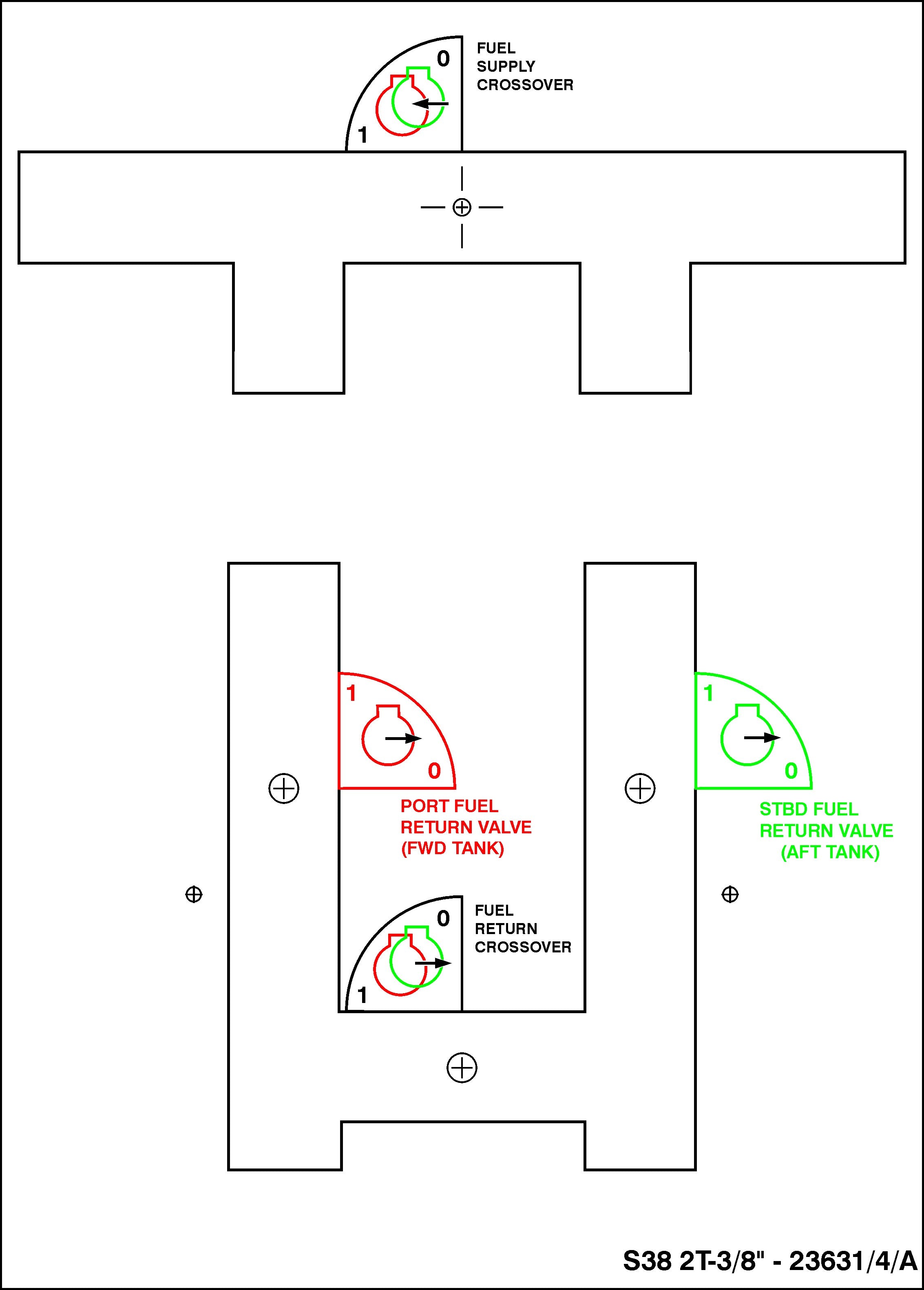 VOLVO FUEL TAP STICKER S38 PLASTIC LABEL