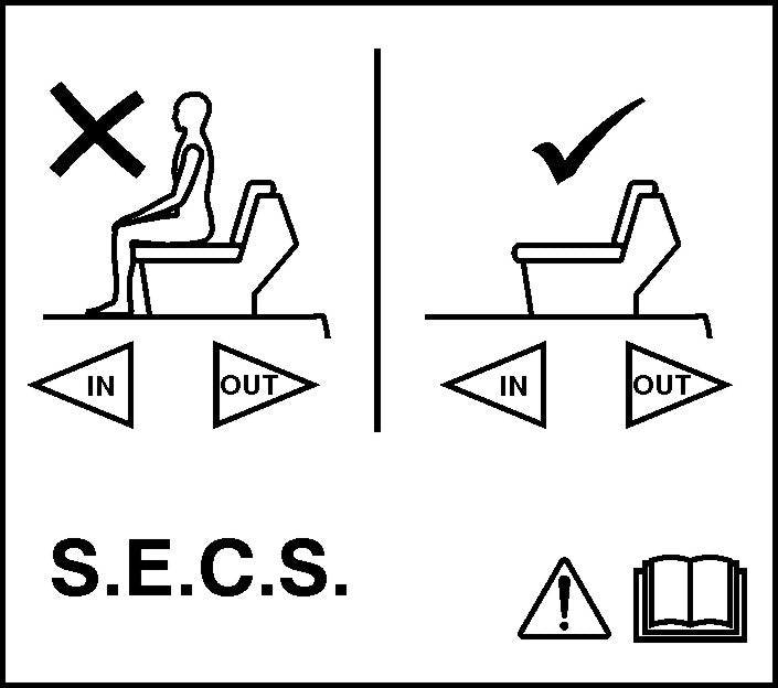 S.E.C.S. STICKER PLASTIC LABEL