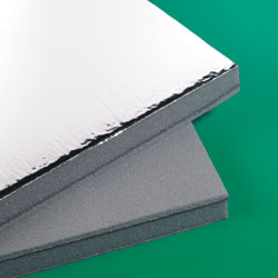 30MM METALISED FACED ACOUSTIC - SILVER FACED WITH SELF ADHESIVE BACKING