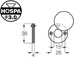 Hafele Swivel Escutcheon