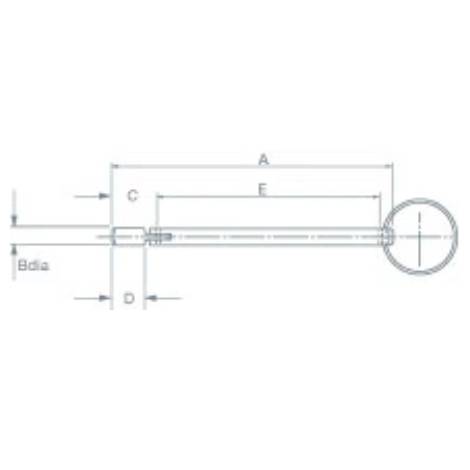 M8 x 80mm Drop Nose Pin