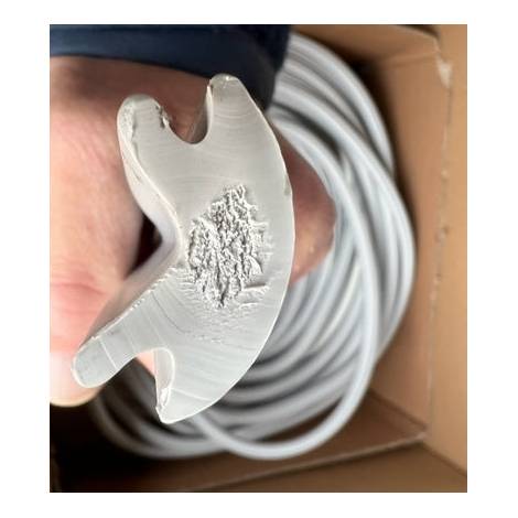 White Fender Rubbing Strake Insert for 50mm Aluminium Profile