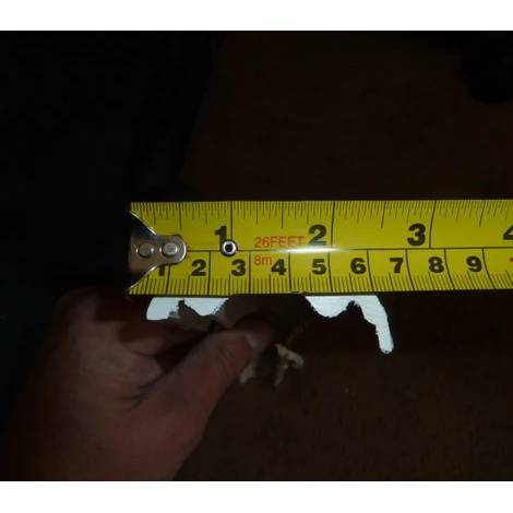 White Plastic Fender Carrier 6m