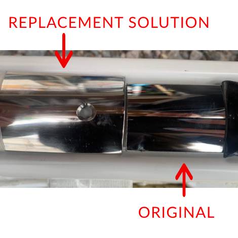 Stainless Steel Rubbing Strake Fender Insert 3m (Replacement Solution)