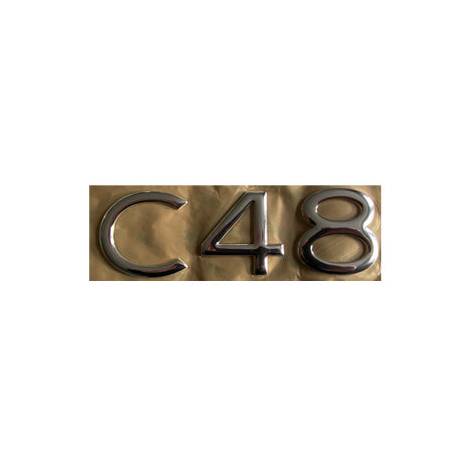 Sealine C48 Chrome Emblem