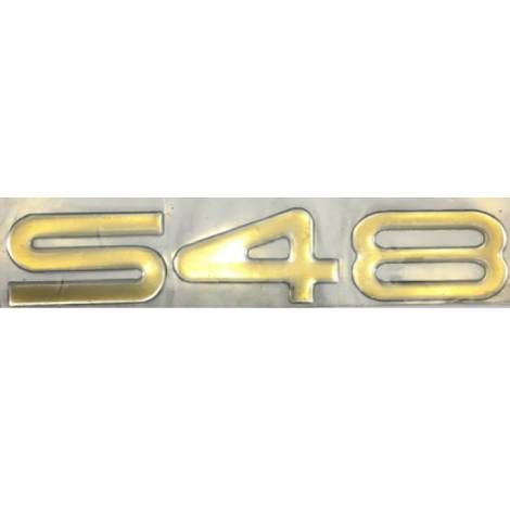 Sealine S48 Gold/Chrome Emblem