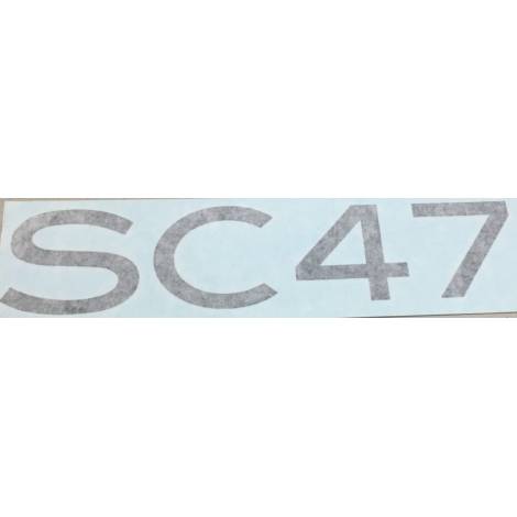 Sealine SC47 Dark Brown 2D Emblem (Self-Adhesive Decal)