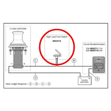 Simpson Lawrence Pacific C1250 Capstan High Load Footswitch