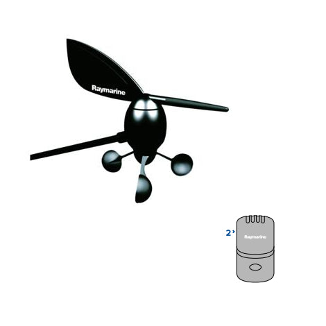 Raymarine ST290 Active Wind Transducer System / Pod