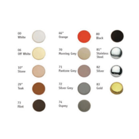 Unicap Cover Caps for M4 Screws (Pack Size 25)