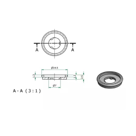 Unicap Washers For M5 Screw (Pack Size 25)