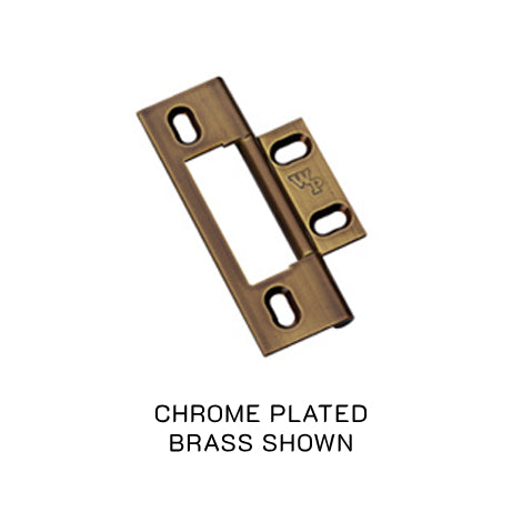 Extruded Flush Hinge Chrome Plated 64mm x 19mm (Replacement Solution)
