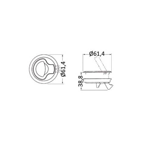 Nylon Flush Pull Latch
