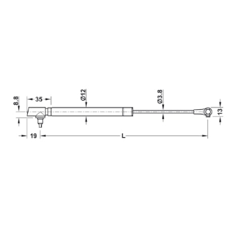 Flap Stay 164mm - 355mm