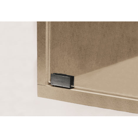 Glass Door Hinge 90° Pivot Black Pair (Replacement Solution)