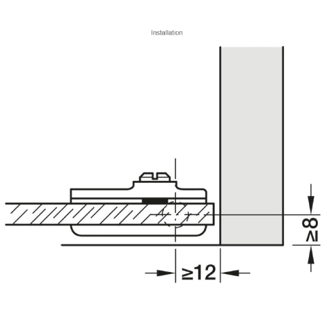 Glass Door Hinge 90° Pivot Black Pair (Replacement Solution)