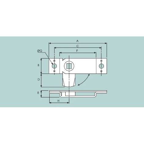 Budget 80mm Nylon Zinc Plated Lock