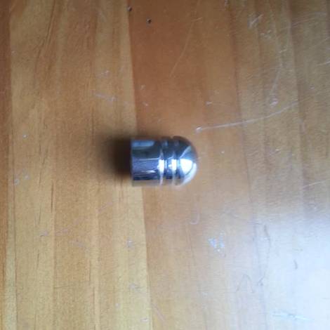 Dome End Push Knob Chrome