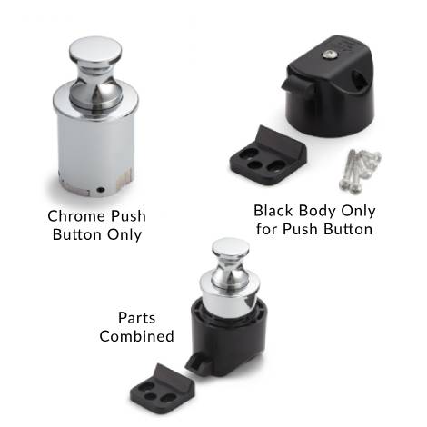 Door Latch Kit with Push Knob Sealine T60