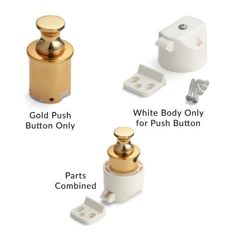 Door Latch Kit with Push Knob Sealine T60