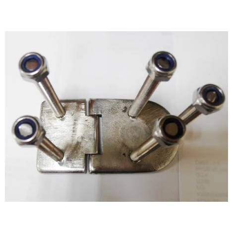 Stainless Steel Hatch Hinge 5 x (M6 X 50mm) Studs