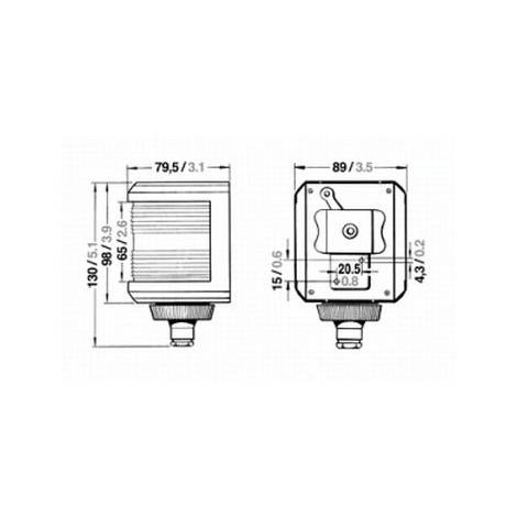 Aqua Signal Series 40/41 Port Navigation Light 12V Black Case