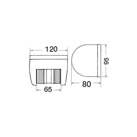 135° Stern Navigation Light 12V (Replacement Solution for Aqua Signal Series 40/41)