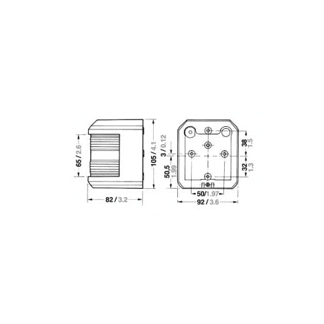 Aqua Signal Series 40 / 41 Starboard Navigation Light 12V White